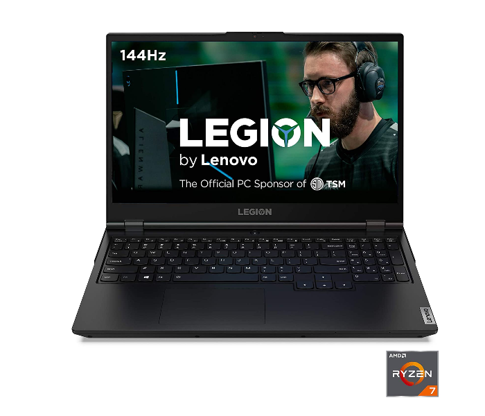 Lenovo Legion 5 15.6 inch FHD AMD Ryzen 7-4800H 16GB RAM 256GB SSD 6GB NVIDIA GeForce GTX 1660Ti Windows 10 Gaming Laptop - Black - Zoom Image 1