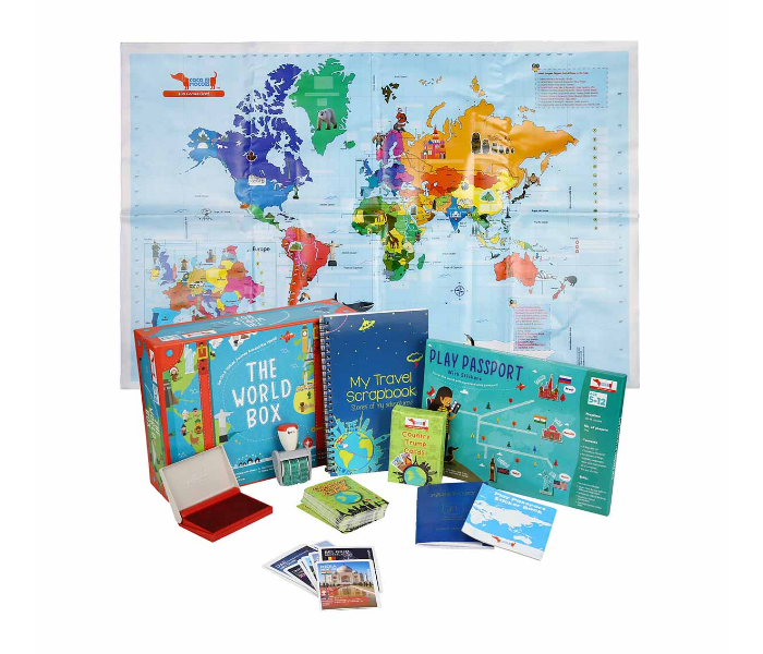 CocoMoco Kids World Box Learn Geography with Activity Box for Kids - Zoom Image 2