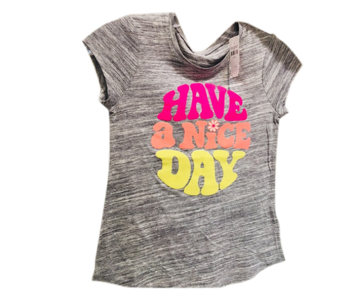 Justice Have A Nice Day T-Shirt for 14 Year Kids - Grey - Zoom Image