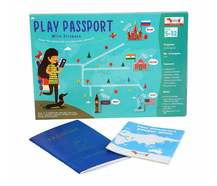 CocoMoco Kids Play Passport with Stickers Activity Kit - Zoom Image 1