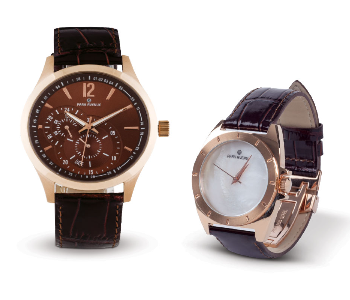 Park Avenue High Quality Park Avenue Branded Watch for Men and Women 37G-1 - Brown - Zoom Image