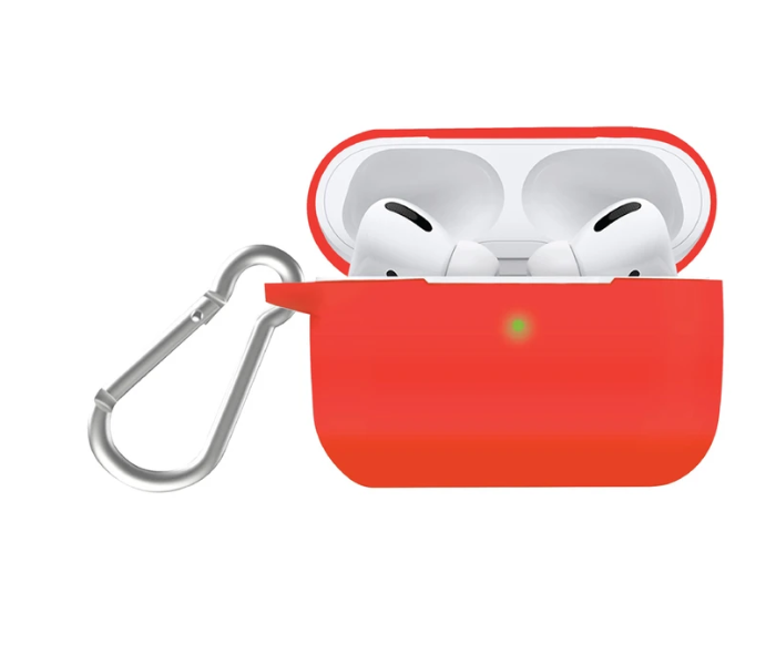 Promate SILICASE-PRO Lightweight Protective Silicon Airpod Pro Case - Red - Zoom Image 1