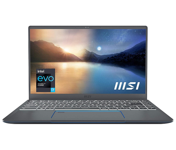 MSI Prestige 14 EVO012  Intel Core i7-1185G7 14 inch FHD 16GB RAM 1TB SSD Windows 10 Business Laptop - Carbon Gray - Zoom Image 1