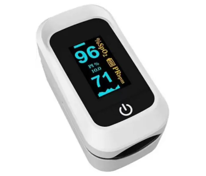 Fingertip Pulse Oximeter With Beep And Alarm - White - Zoom Image