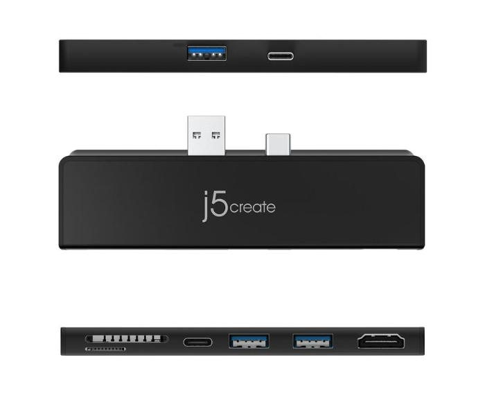 J5 Create JCD324 Ultra Drive Mini Dock for Surface Pro - Black - Zoom Image 3