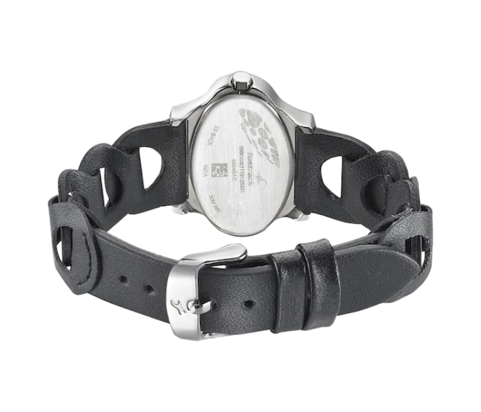 Fastrack 6004SL08 Silver Dial Leather Strap Watch For Women - Black - Zoom Image 4