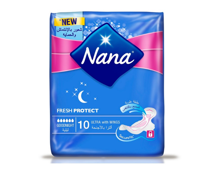 Nana 10 Piece Ultra Good Night Wings Sanitary Pad - Zoom Image