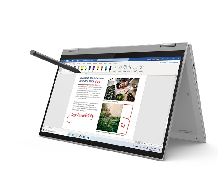 Lenovo Flex 5 82HS008NAX 14inch FHD Intel Core i5-1135G7 8GB RAM 512GB SSD Windows 10 Home Laptop with Stylus Pen Free - Gray - Zoom Image 5