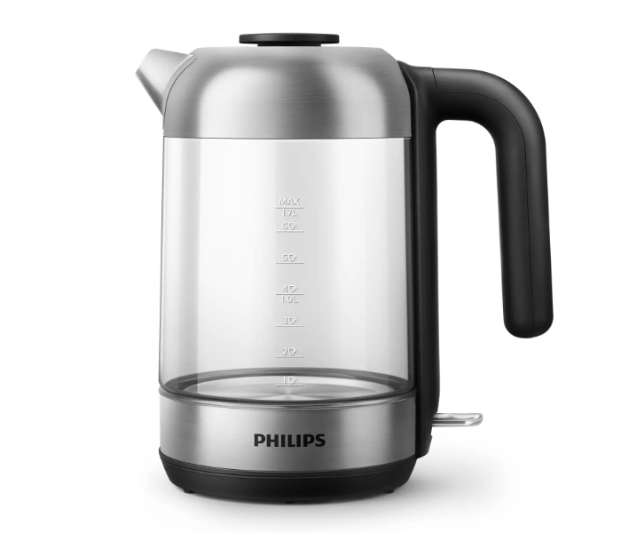 Philips HD9339/81 2200W Series 5000 Glass Kettle - Black and Silver - Zoom Image 1