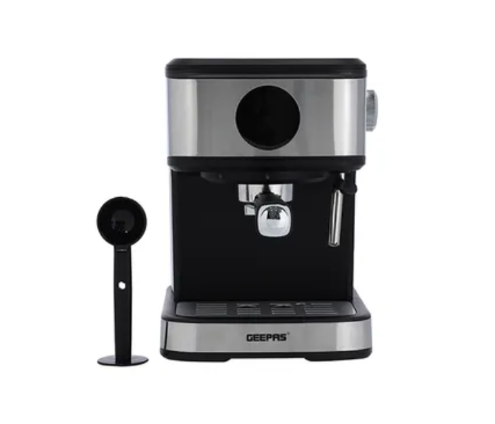 Geepas GCM41511 1.5 Liter Cappuccino Maker - Black and Silver - Zoom Image 1