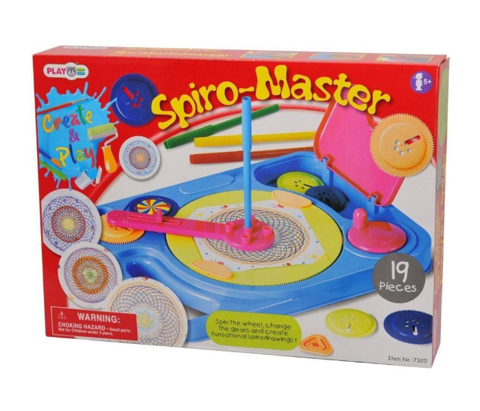 PlayGo 7320 Set of 19 Pieces Spiro-Master Toy for Kids - Zoom Image 2