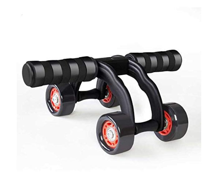 4 Wheel Multi Functional Fitness Roller - Black - Zoom Image 2