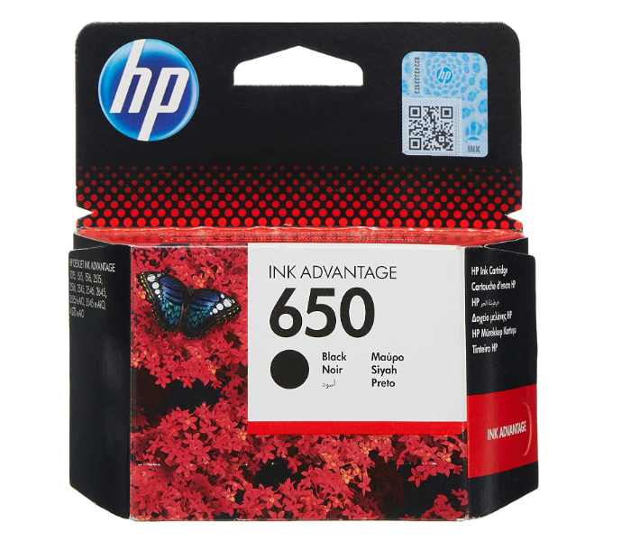 HP CZ101AE 650 Original Ink Advantage Cartridge - Black - Zoom Image 1