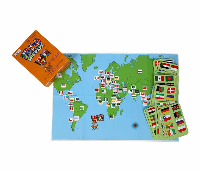 CocoMoco Kids Flag Frenzy Flag Game with Map - Zoom Image 2