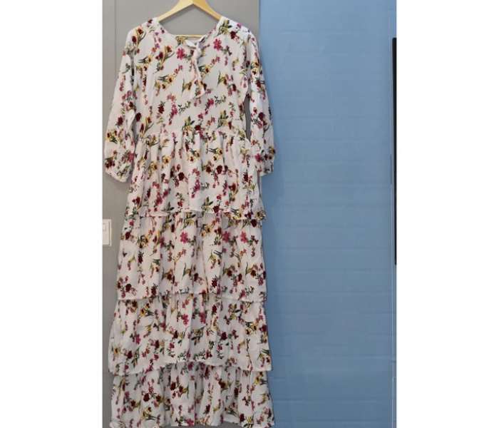 Kiwo Large Floral Gown - White - Zoom Image