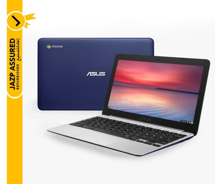 ASUS Chromebook C201 11.6 Inch  Android Rockchip 2 GB RAM 16GB SSD Laptop Refurbished - Blue - Zoom Image 5