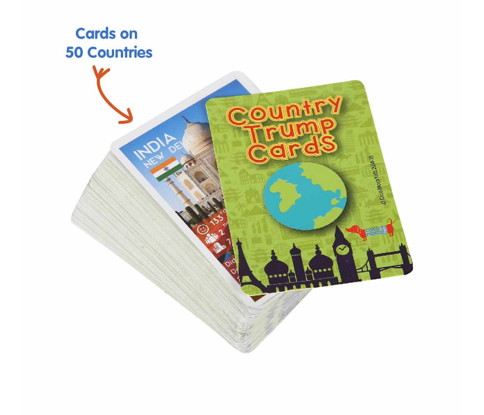 CocoMoco Kids Country Trump Cards Geography Educational Game - Zoom Image 5