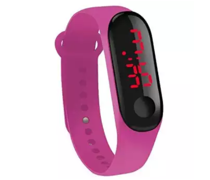 Jam Tangan LED Strap Rubber Jam JUNIOR Digital Unisex - Purple - Zoom Image