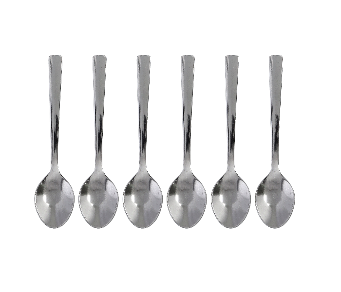 Royalford RF10066 6 Piece Stainless Steel Mocca Spoon - Silver - Zoom Image 1