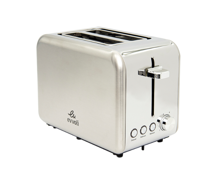 Evvoli EVKA-TO7HS 2 Slice Toaster - Silver - Zoom Image 3