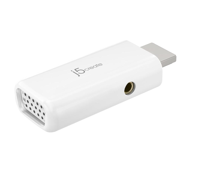 J5 Create JDA203 HDMI TO VGA Video Adapter With Audio - White - Zoom Image 2