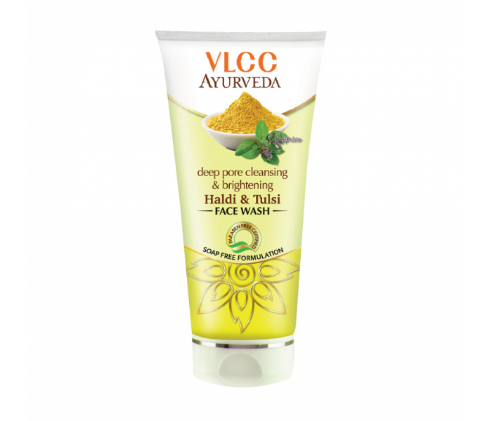 VLCC 150ml Deep Pore Cleansing and Brightening Haldi and Tulsi Face Wash - Zoom Image