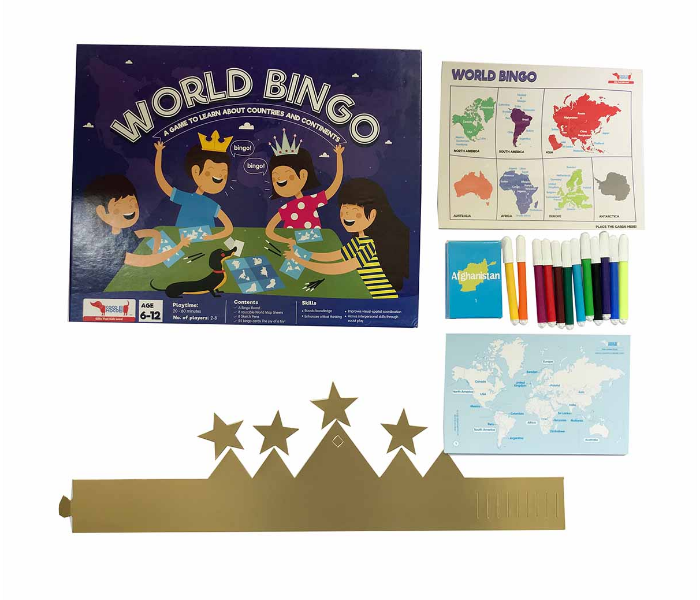 CocoMoco Kids World Bingo Geography Educational Game - Zoom Image 5