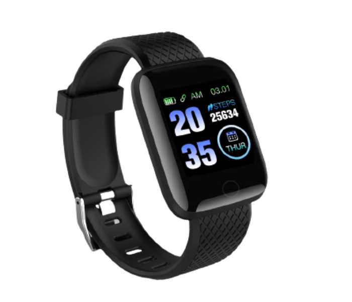 Waterproof Smart Watch Plus with Fitness Tracker - Black - Zoom Image 1