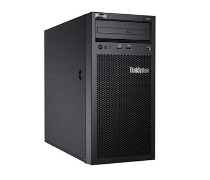 Lenovo Think System ST50 7Y48A006EA Tower Server Intel Xeon E-2124G 8GB DDR4 RAM 1TB HDD - Black - Zoom Image 1