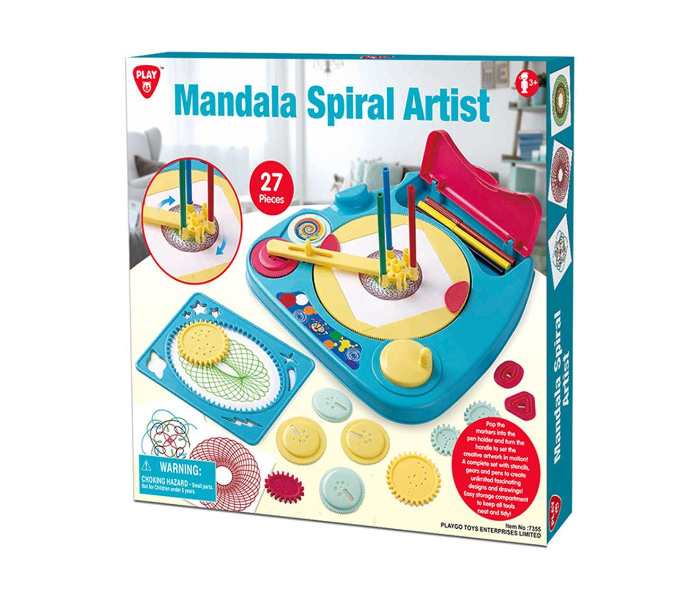 PlayGo 7355 Set of 27 Pieces Mandala Spiral Artist Toy for Kids - Zoom Image 2