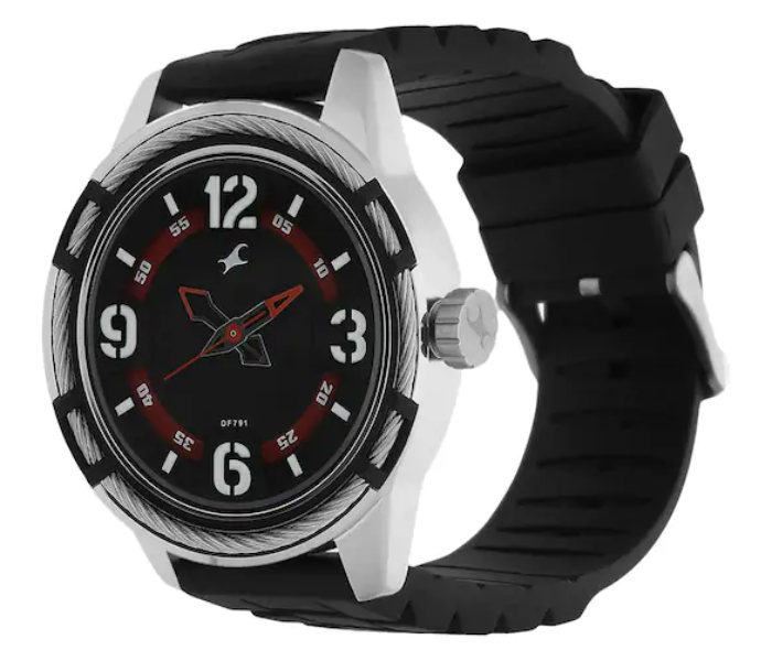 Fastrack NK3157KP01 Black Dial  Plastic Strap Watch - Black - Zoom Image 2