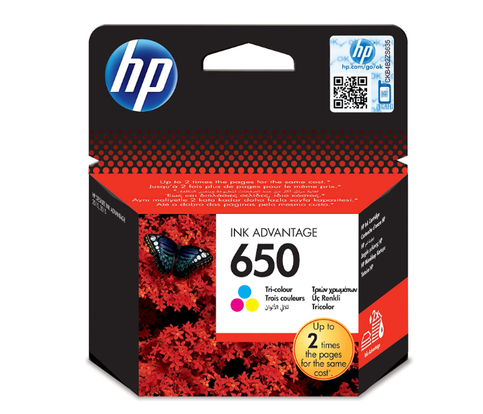 HP CZ102AE 650 Tri Color Ink Cartridge - Zoom Image