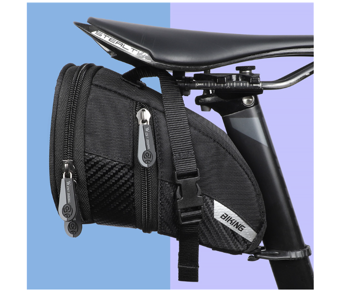 West Biking Adjustable Saddle Bag - Black - Zoom Image 2