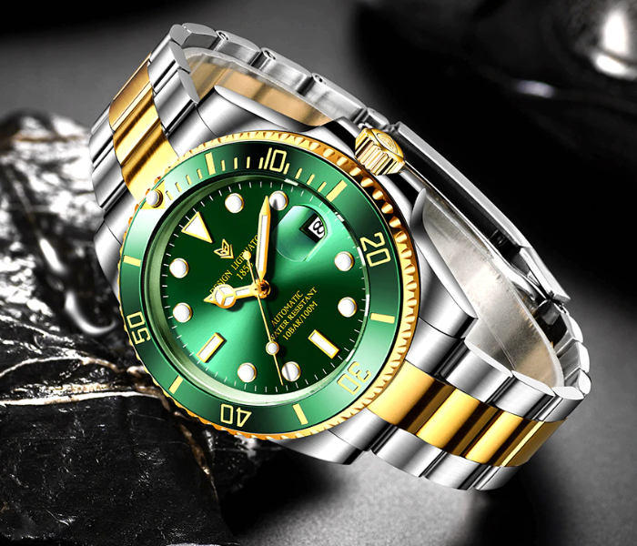 RX GS2255 Water Proof Casual Business Wrist Watch for Men - Green - Zoom Image 2