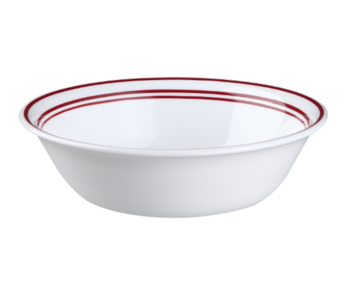 Corelle  1061145 Livingware 18 Ounce Soup Or Cereal Bowl Classic Cafe Red - White - Zoom Image