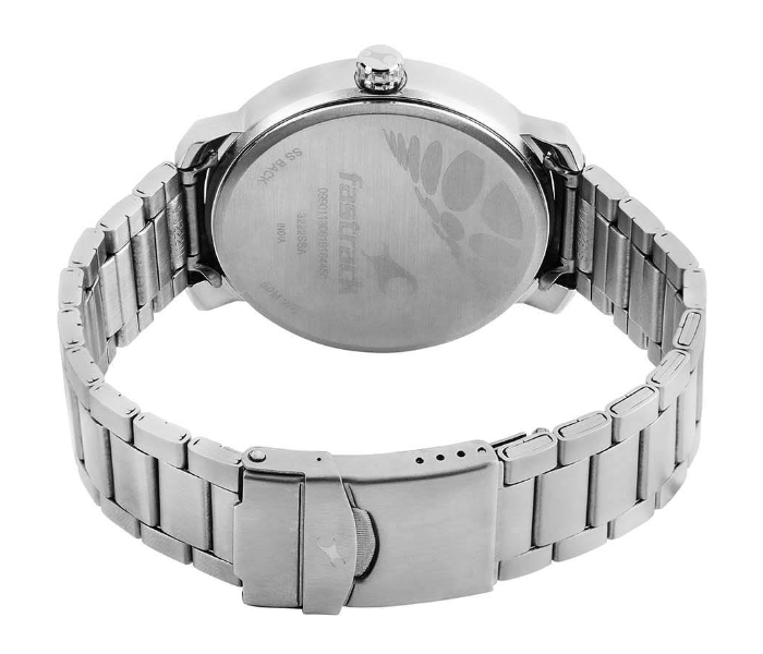 Fastrack 3222SM01 Black Dial Stainless Steel Strap Watch - Silver - Zoom Image 4