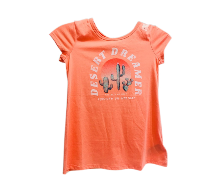 Justice Desert Dreamer T-Shirt for 9 Year Kids - Orange - Zoom Image