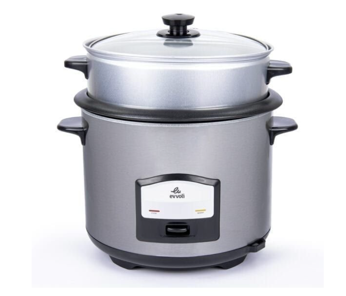 Evvoli EVKA-RC6501B Rice Cooker - Silver - Zoom Image 1