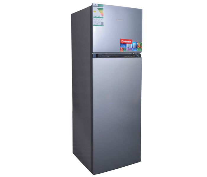 Hommer HSA402-11 Double Door Refrigeraor 205 Litre - Silver  - Zoom Image