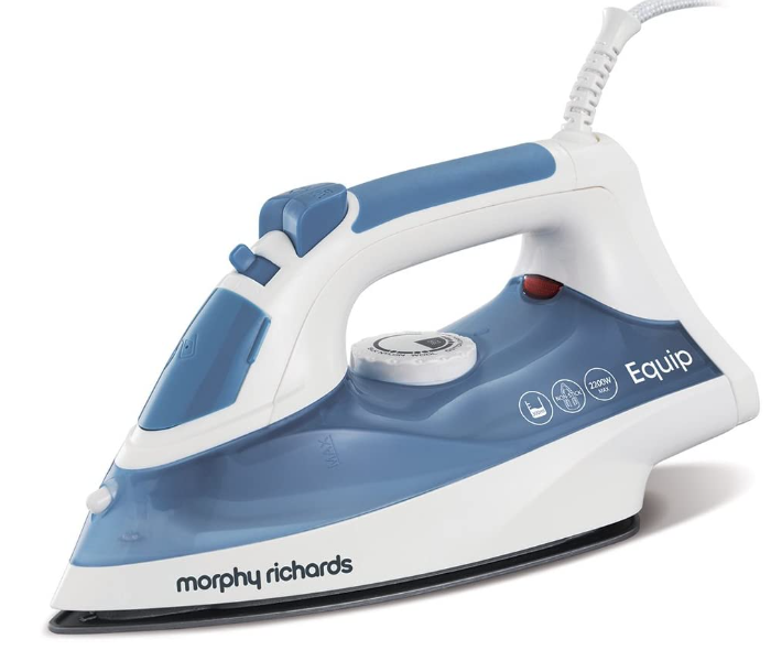 Morphy Richards 300400 2200W Non-Stick Equip Steam Iron - Blue and White - Zoom Image 1