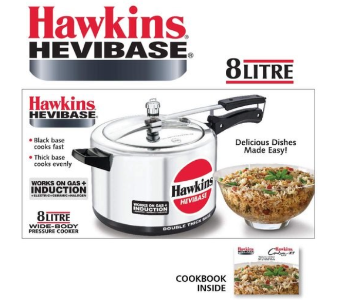 Hawkins HW40080 8 Litre Hevibase Induction Cooker - Silver - Zoom Image 3