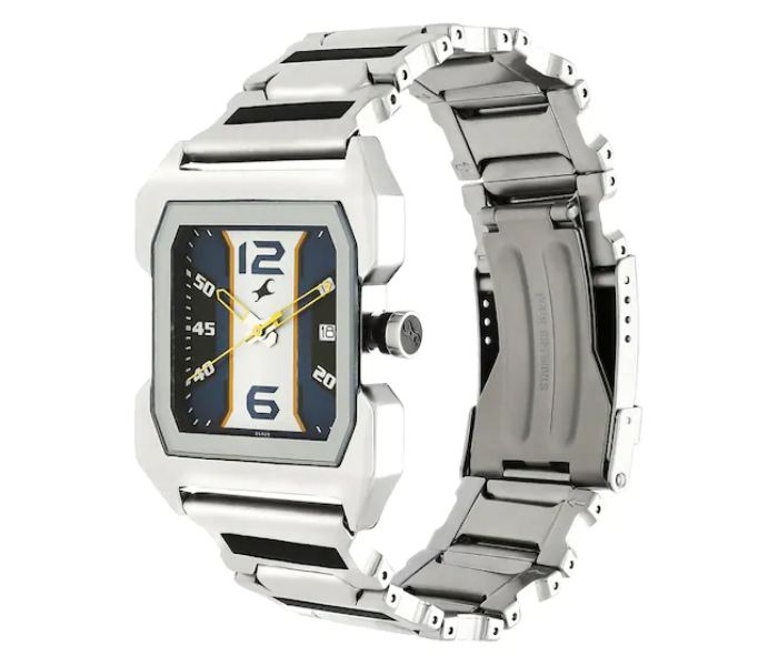 Fastrack NL1474SM05 Blue Dial Analog Watch With Date Function - Silver - Zoom Image 2