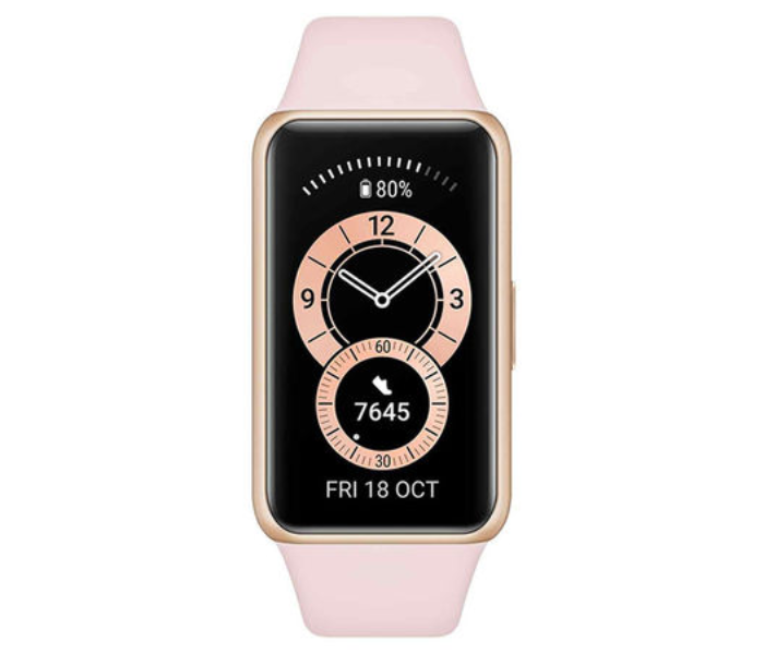 Huawei Band 6 With SpO2 Tracking - Sakura Pink - Zoom Image 1