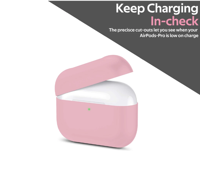 Promate AIRCASE-PRO Scratch and Drop Resistant Silicon Case for Airpods Pro - Pink - Zoom Image 3