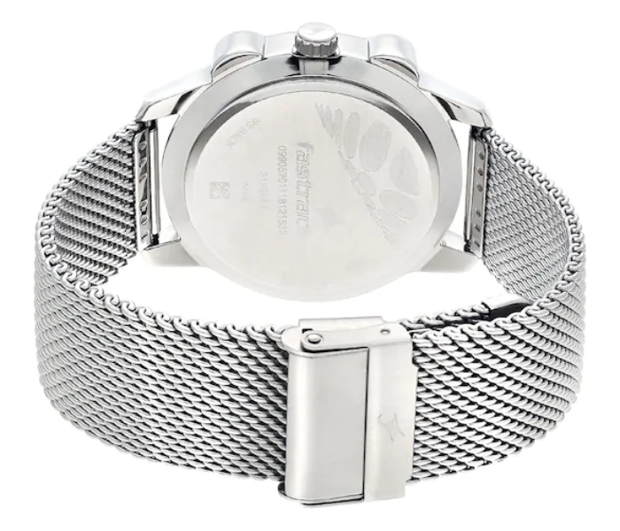 Fastrack 3188KM02 Beige Dial Silver Stainless Steel Strap Watch - Silver - Zoom Image 4