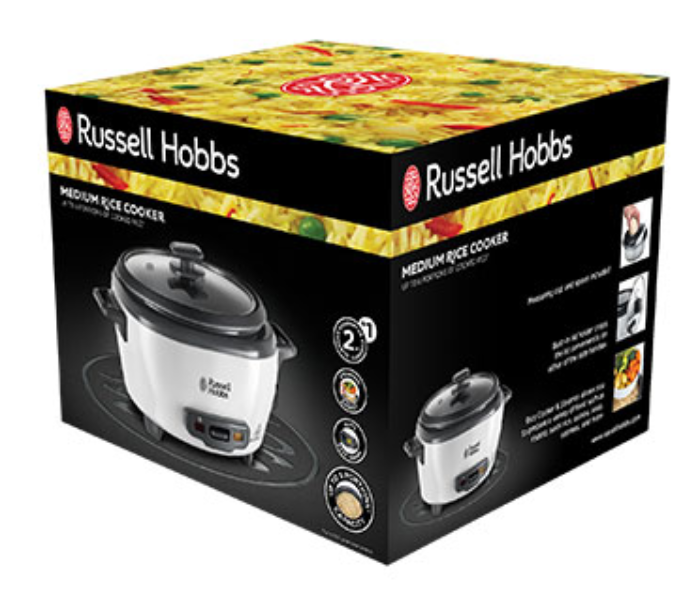 Russell Hobbs 27030 Medium Rice Cooker - Black and White - Zoom Image 3