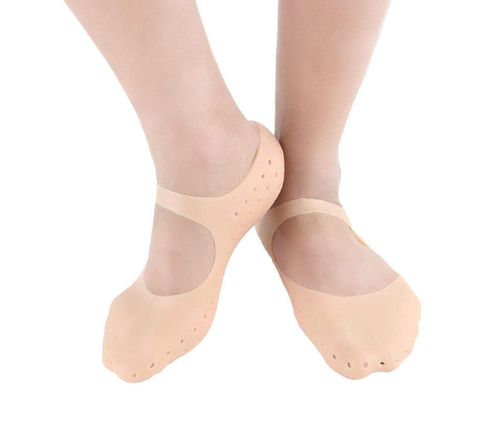 Silicone Gel Moisturising Breathable Socks for Men and Women - Skin Tone - Zoom Image 3