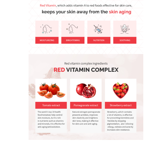 Queens Rose Red Vitamin Complex Essence Mask - Made In Korea - Zoom Image 3