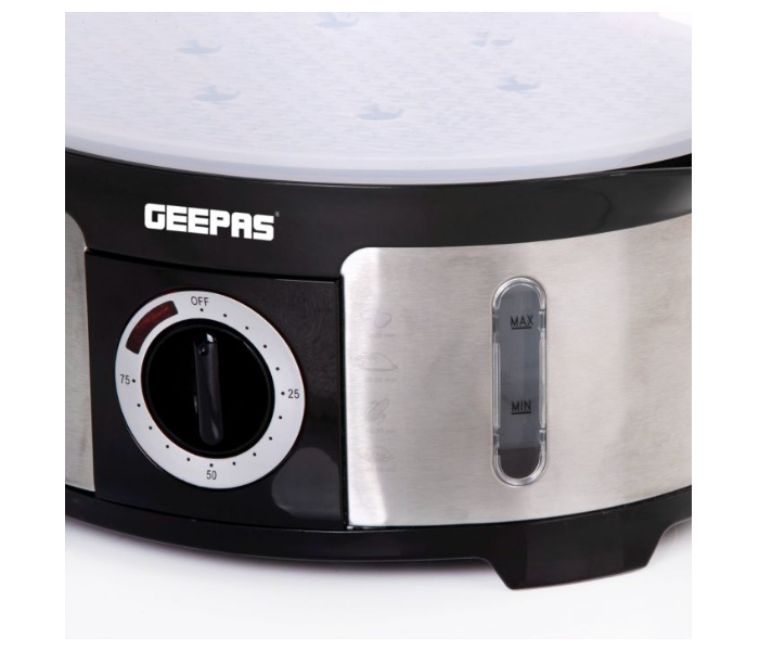 Geepas GFS63025UK 12 Liter 3 Tier Food Steamer - Black - Zoom Image 3