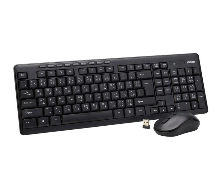 Imation Noma 700 2.4G Wireless Keyboard and Mouse Combo - Black - Zoom Image 2